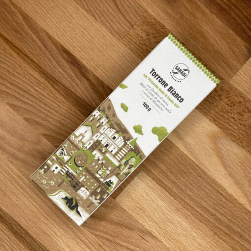 Torrone bianco con pistacchi di Bronte Rawpasta