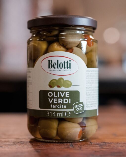 Polnjene zelene olive