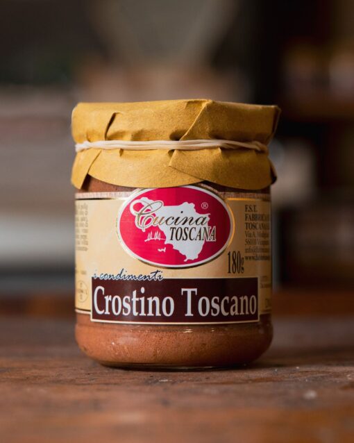 Crostino Toscano, piščančja jetrna pašteta. Fabbrica dei sughi Toscana. 180g