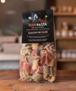 Pristne italijanske sušene testenine Radiatori Tre Colori RawPasta Selection, 500g