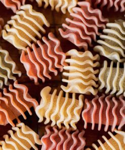 Pristne italijanske sušene testenine Radiatori Tre Colori RawPasta Selection, 500g