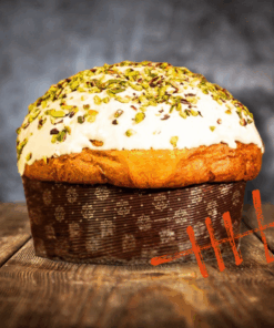 Pistacijev italijanski božični kolač Panettone, RawPasta