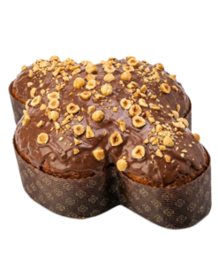 Tradicionalni italijanski velikonočni kolač Colomba z lešnikovo kremo